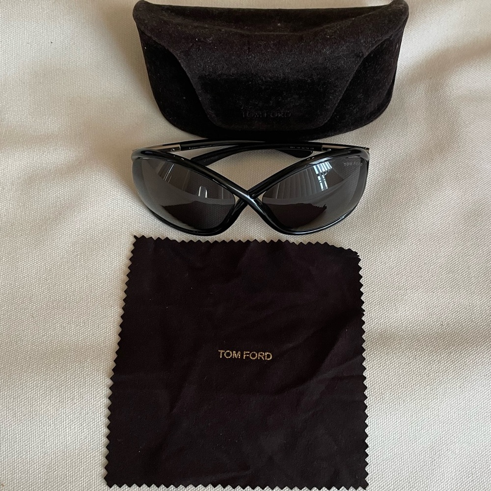 Tom Ford Black Wrap Sunglasses